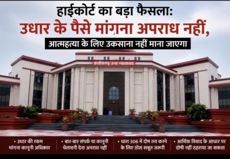 हाईकोर्ट का फैसला: उधार के पैसे मांगना आत्महत्या के लिए उकसाना नहीं, आरोपी की 7 साल की सजा रद्द